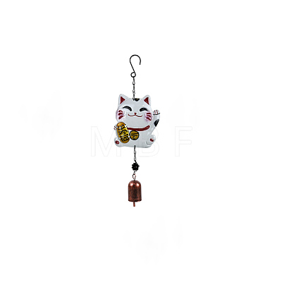 Fortune Cat Iron Art Wind Chime Decoration PW-WGDB889-02-1