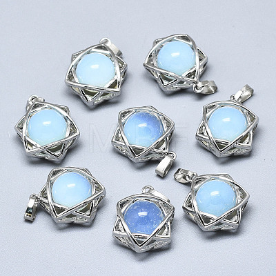 Opalite Pendants G-R485-01H-1