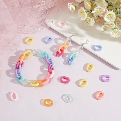 360Pcs 12 Style  Acrylic Linking Rings FIND-FH0003-75-1