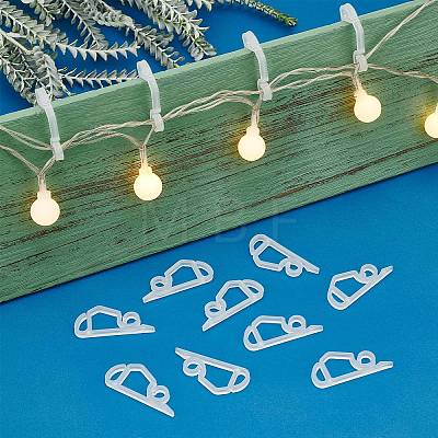 Gorgecraft 100Pcs Plastic Hanger Hooks FIND-GF0002-06-1