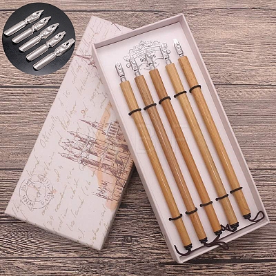 5Pcs Handmade Manga Dip Pens PW-WG74210-03-1