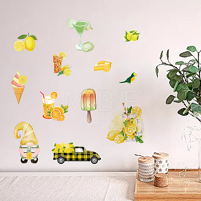 8 Sheets 8 Styles PVC Waterproof Wall Stickers DIY-WH0345-081-1