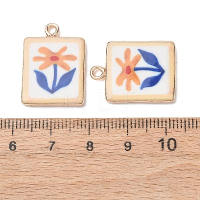 Printed Brass Pendants KK-B175-01G-01-1