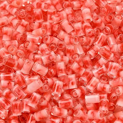 Two Tone Inside Colours Transparent Glass Seed Beads SEED-C004-05G-1