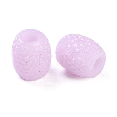 Opaque Resin European Jelly Colored Beads RESI-B025-02A-04-1