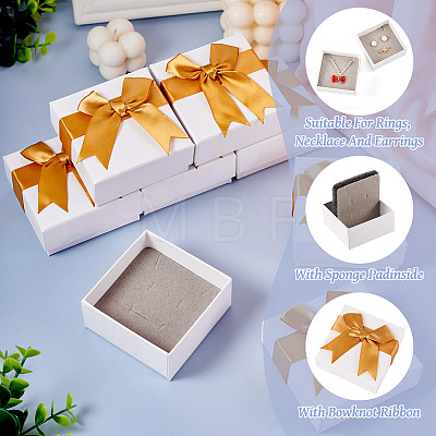 Square Paper Jewelry Set Gift Box CON-TAC0013-03B-1