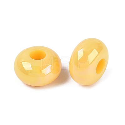Opaque Acrylic European Beads OACR-E033-19R-1