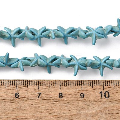 Synthetic Turquoise Dyed Beads Strands G-B184-C02-01-1