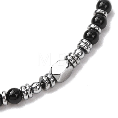 Adjustable 304 Stainless Steel Gemstone Beaded Bracelets FS-WG23DE2-11-1