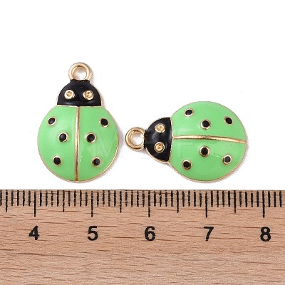 Alloy Enamel Pendants ENAM-R149-14A-G-1