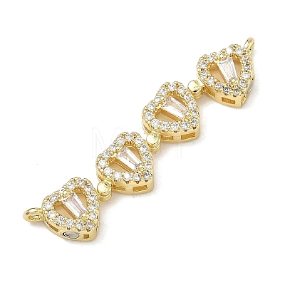 Saint Patrick's Day Brass Micro Pave Clear Cubic Zirconia Deployable Pendants KK-A293-27B-G-1