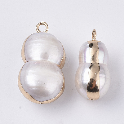 Natural Cultured Freshwater Pearl Pendants BSHE-N008-01B-1