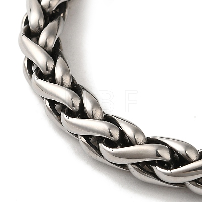 316 Surgical Stainless Steel Wheat Chain Viking Dragon Skull Bracelets BJEW-Q349-05AS-02-1