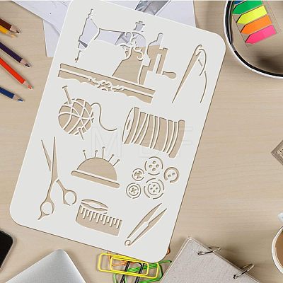 Large Plastic Reusable Drawing Painting Stencils Templates DIY-WH0202-443-1