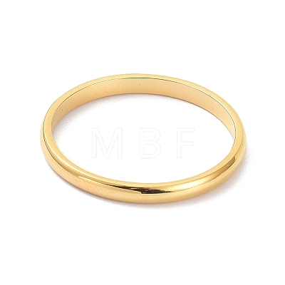 2mm Polished Plain Dome Finger Ring for Girl Women RJEW-C012-05D-G-1