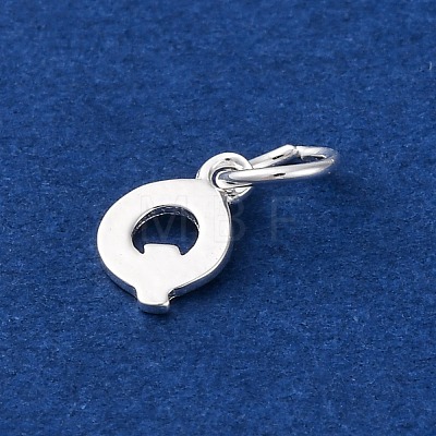 925 Sterling Silver Letter Charms STER-C012-01S-Q-1