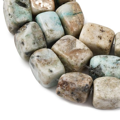Natural Chrysocolla and Lapis Lazuli Beads Strands G-D098-D12-1