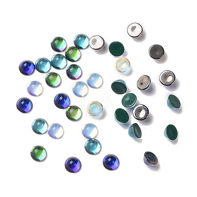 Transparent K9 Glass Cabochons GGLA-L029-03B-M01-1