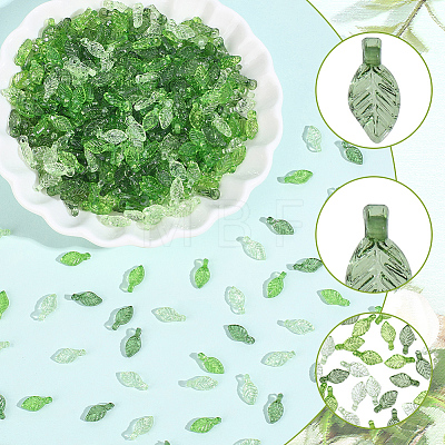 900Pcs 3 Colors Transparent Acrylic Charms TACR-PA0001-27-1