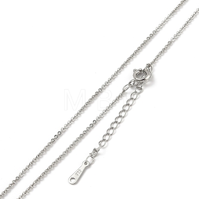 Brass Pendant Necklaces NJEW-B0002-05P-1