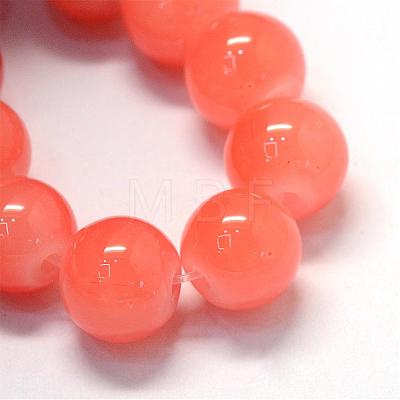 Baking Painted Imitation Jade Glass Round Bead Strands DGLA-Q021-10mm-31-1