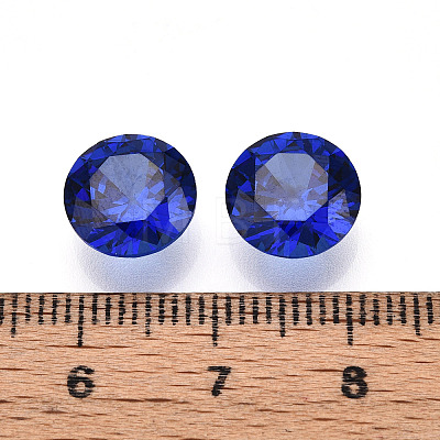 Diamond Shaped Cubic Zirconia Pointed Back Cabochons ZIRC-R004-10mm-06-1