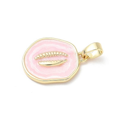Brass Enamel Pendants KK-Z134-01G-02-1