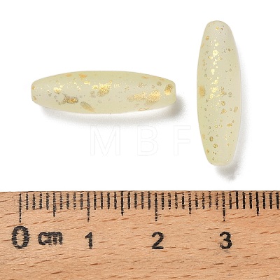 Frosted Glass Beads FGLA-L001-001B-1