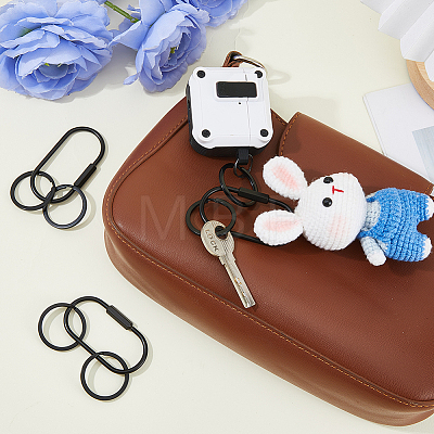 3Pcs Brass Locking Carabiner KEYC-DC00065-1