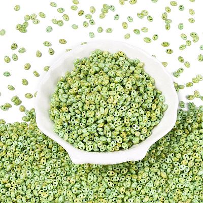 Picasso Glass Seed Beads GL-N001-02D-1
