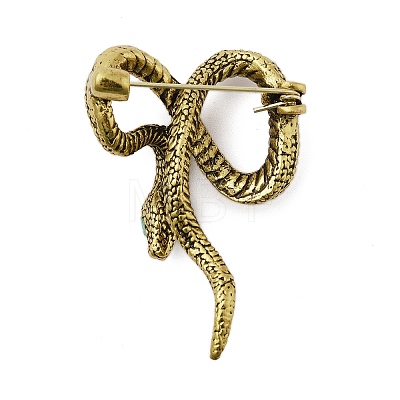 Retro Antique Golden Animal Alloy Brooches for Backpack Clothes JEWB-S040-02E-AG-1