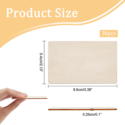 Custom Wooden Blank Business Card DIY-WH0283-52-1