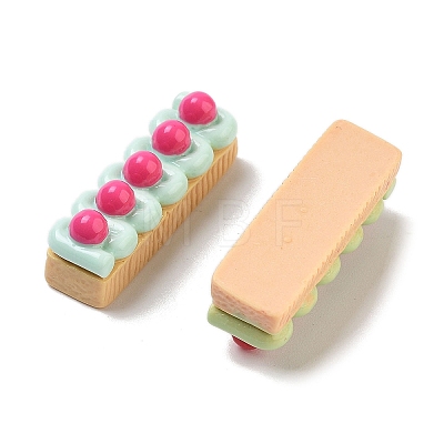 Cute Opaque Resin Imitation Food Decoden Cabochons RESI-S02-15-1