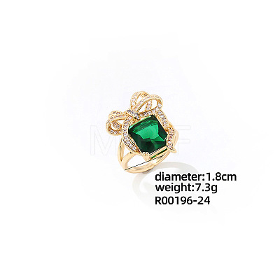 Elegant Brass Bowknot Finger Rings for Women DK0031-2-1