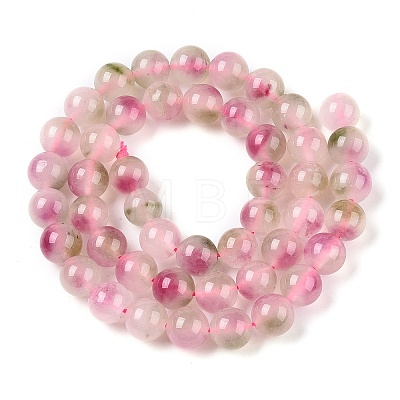 Dyed Natural White Jade Beads Strands G-T138-8mm-210-38-1