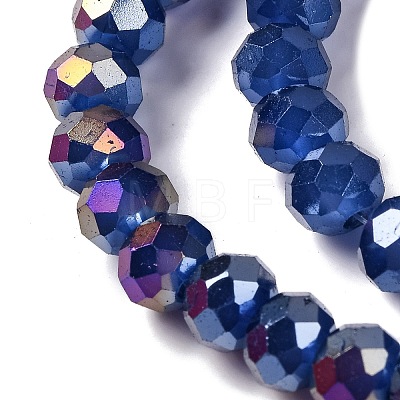 Baking Electroplate Glass Beads Strands LS-DGLA-A039-J6MM-B04-1