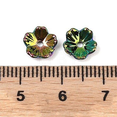 UV Plating Opaque Acrylic Bead Cap OACR-K001-45D-1
