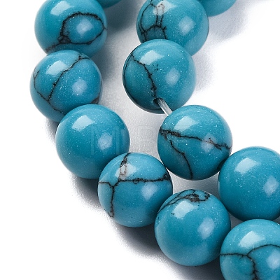 Synthetic Turquoise Beads Strands G-L605-G01-02B-1