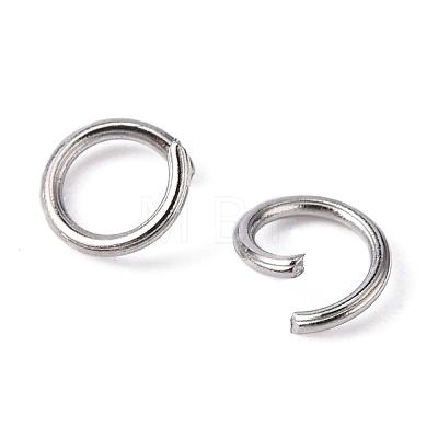 304 Stainless Steel Open Jump Rings STAS-E011-5x0.7mm-1