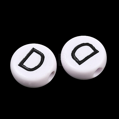 Opaque Acrylic European Beads AC-CBA3BDD-01D-1