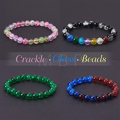 Spray Painted Crackle Glass Beads CCG-PH0002-01-10mm-1