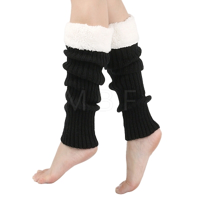 Acrylic Fiber Yarn Leg Warmers Socks PW-WG3E3C7-03-1