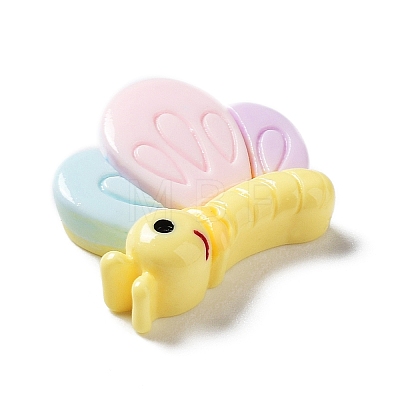 Opaque Resin Cute Insect Cabochons RESI-Q217-01E-1