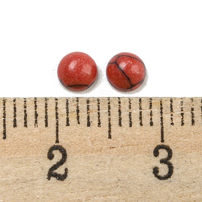 Synthetic Red Turquoise Cabochons G-H309-03-08-1