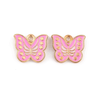 Light Gold Plated Alloy Enamel Pendants FIND-Q100-04KCG-02-1