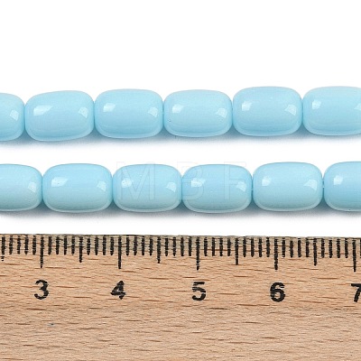 Opaque Glass Beads Strands GLAA-Z015-02E-1