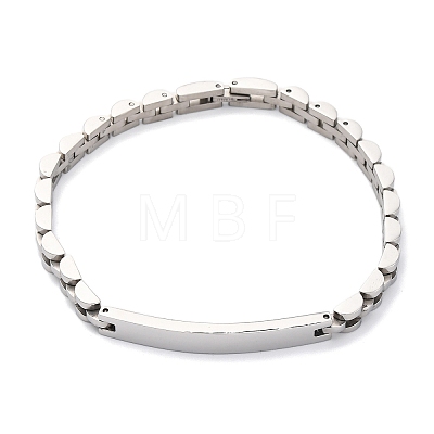 304 Stainless Steel Link Chain Bracelets BJEW-R018-21P-1