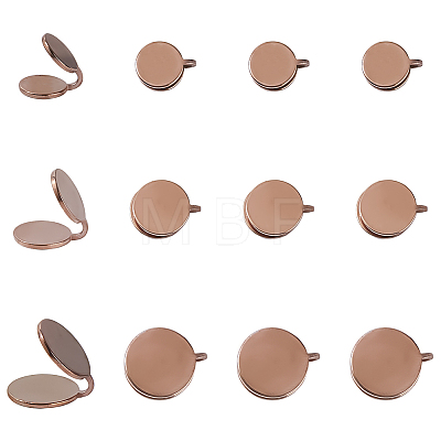 12Pcs 3 Styles 304 Stainless Steel Cuff Earrings EJEW-HS0001-36RG-1
