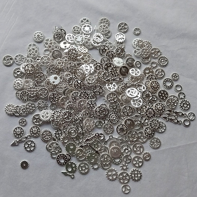 Zinc Alloy  Open Back Bezel Cabochons PALLOY-WH0072-82S-RS-1