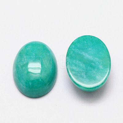 Imitation Amazonite Cabochons G-K021-25x18mm-09-1